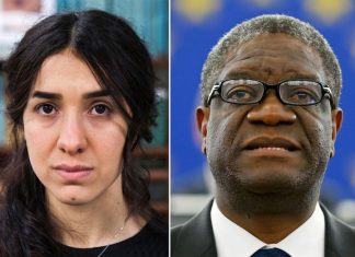 Prêmio Nobel da Paz vai para um médico congolês e uma ativista yazidi