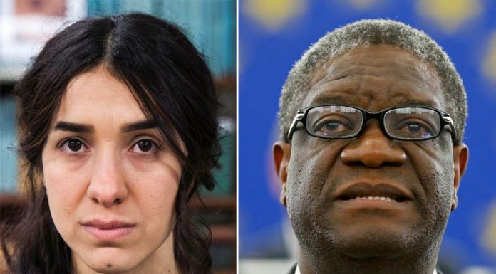 Prêmio Nobel da Paz vai para um médico congolês e uma ativista yazidi