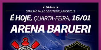 Arena Barueri recebe Corinthians pela Copinha nesta quarta-feira