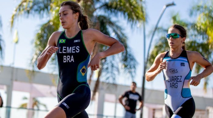 GABRIELLE LEMES, DO TRIATLO, FICA EM 4º NO SPRINT INDIVIDUAL NOS JOGOS SUL-AMERICANOS DE PRAIA 2019