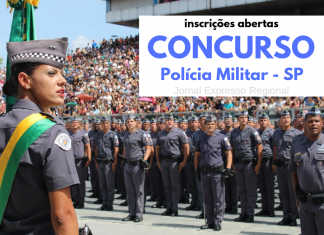 CONCURSO para a Polícia Militar – 2,7 mil vagas com salário de R$3.164,58
