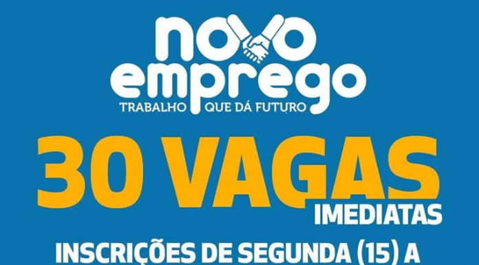 PREFEITURA ABRE CONCORRÊNCIA PARA 30 VAGAS DO PROGRAMA NOVO EMPREGO