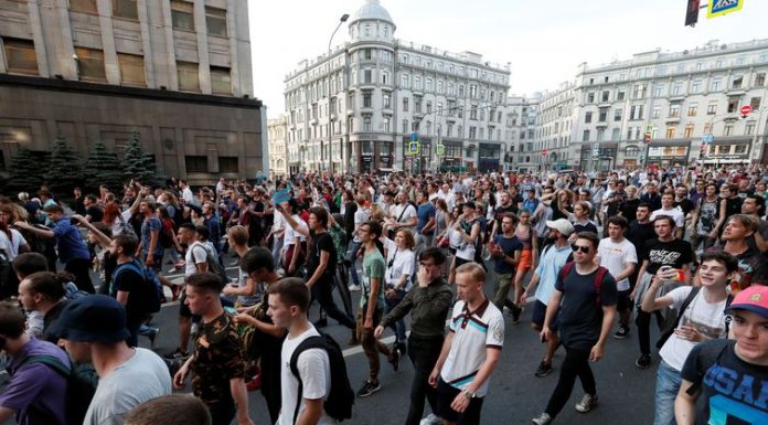 Protesto político em Moscou tem mais de 500 pessoas detidas