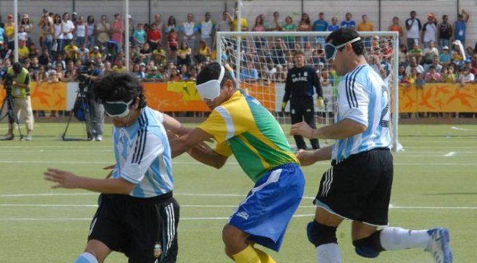 Futebol de 5 do Brasil chega invicto a Lima