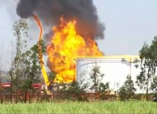 Bombeiros controlam incêndio em usina de etanol no interior paulista