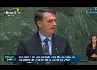 Presidente Bolsonaro discursa na Assembleia Geral da ONU