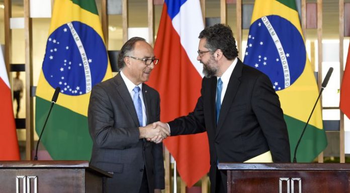 Brasil e Chile divulgam declaração para acelerar livre comércio