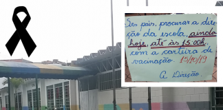 Aluno jandirense falece com suspeita de meningite e escola convoca todos os pais