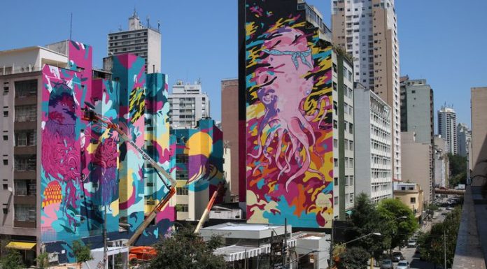 Grafite de 10 mil m² é produzido no centro São Paulo