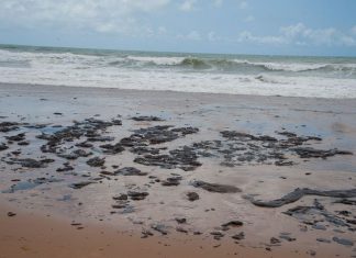 Salles: manchas de óleo em praias são caso de poluição sem precedente