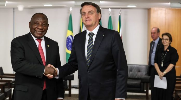 Bolsonaro recebe os presidentes da Rússia e da África do Sul no Palácio do Planalto