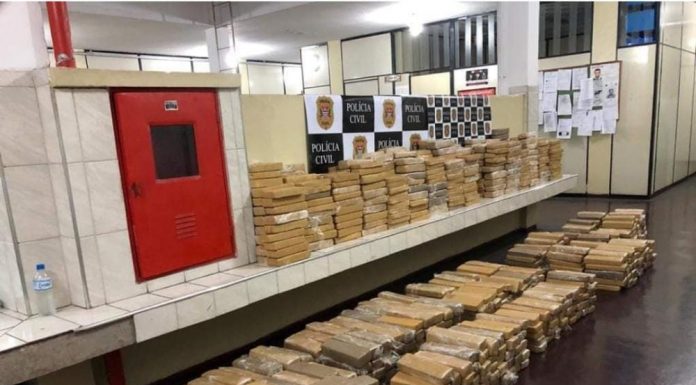 Polícia apreende mais de uma tonelada de maconha em Jandira