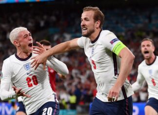 Inglaterra vence Dinamarca e faz final da Eurocopa com Itália