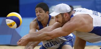Vôlei de praia: Alisson e Álvaro perdem para norte-americanos