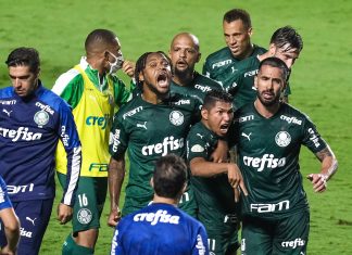 Com gol nos acréscimos, Palmeiras arranca empate e acaba com chances de título do São Paulo no Brasileirão