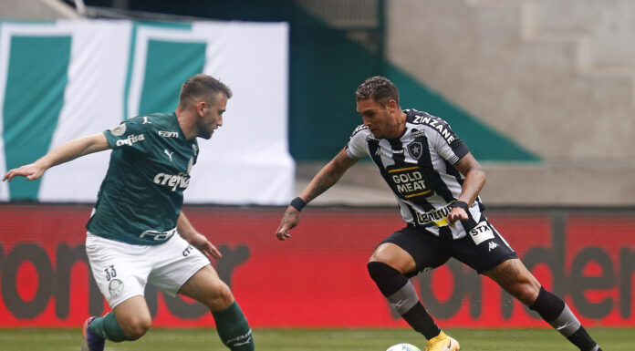 Com cabeça no Mundial, Palmeiras apenas empata com o Botafogo pelo Brasileirão