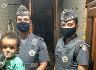 Polícia Militar resgata menino engasgado em Itapevi