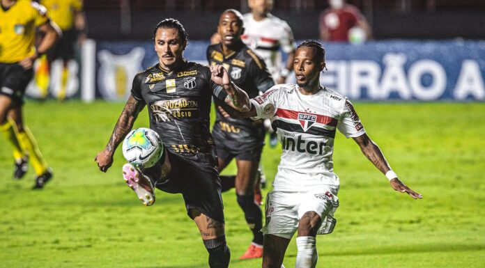 São Paulo e Ceará balançam a rede nos acréscimos e ficam no empate