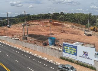 Prefeito Marcos Tonho intensifica obras da construção do novo Hospital Municipal de Santana de Parnaíba que terá 200 leitos