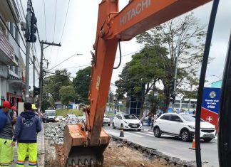Ruas da região central de Barueri recebem melhorias na pavimentação