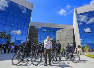 Marcos Tonho anuncia a entrega de bicicletas para a GCM de Santana de Parnaíba