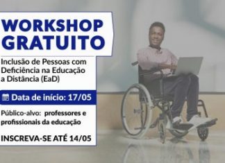 Secretaria abre vagas para workshop de inclusão na educação a distância