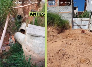 Jandira entrega obra de canalização na Rua Itajubá, Sítio Pedra Bonita