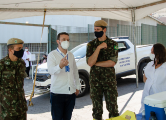 Jandira e exército brasileiro unem forças no processo de vacinação na cidade