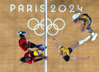 Vôlei feminino estreia com vitória tranquila em Paris