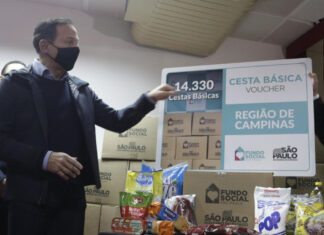 SP entrega mais de 14 mil cestas básicas e libera R$ 18 milhões do Fundocamp
