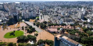 Chuvas diminuem no RS, mas frio intenso e elevação do Guaíba preocupam