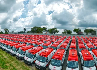 Lula entrega 789 novas ambulâncias para a frota do Samu