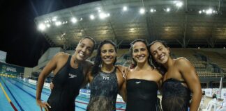 Natação: Brasil garante vaga no revezamento feminino 4x200m em Tóquio