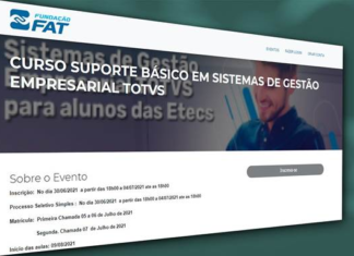 Centro Paula Souza abre inscrições para curso de sistemas Totvs voltado a alunos Etecs