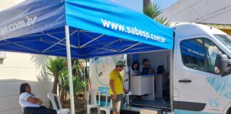 Van da Sabesp atende no Boulevard Central de Barueri até o final de setembro