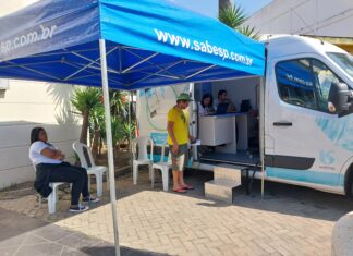 Van da Sabesp atende no Boulevard Central de Barueri até o final de setembro