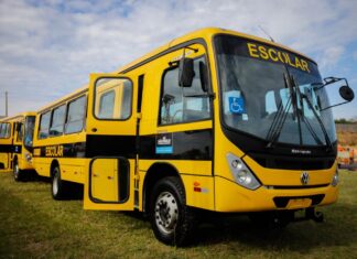 Educação SP entrega 48 ônibus escolares a 44 municípios paulistas