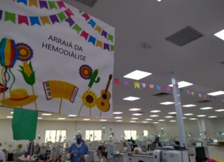 Festa julina traz descontração a pacientes da Hemodiálise do HMB