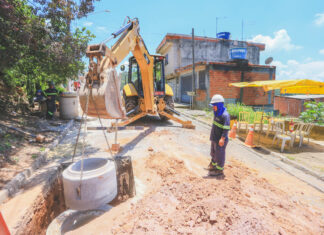 Bairro Cidade São Pedro, em Santana de Parnaíba, recebe obras de instalação da rede de esgoto