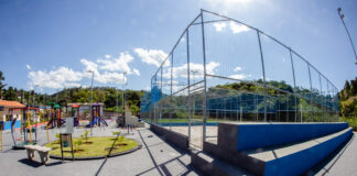 Marcos Tonho realiza a entrega do 7º parque no bairro Jardim Itapuã