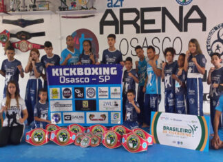 Equipe de Osasco participa do 30º Campeonato Brasileiro de Kickboxing