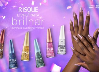 Coty expande portfólio fixo Risqué com relançamento de coleção de glitters e cores metálicas