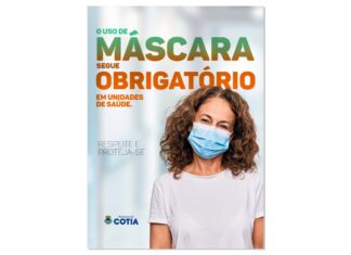 Secretaria de Saúde de Cotia alerta que o uso de máscara segue obrigatório em unidades de saúde