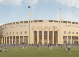 Obras no estádio do Pacaembu tem início com demolição do tobogã