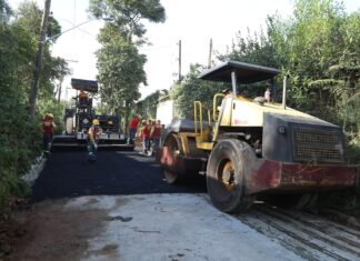 Programa de pavimentação em Santana de Parnaíba avança e Jaguari é mais um bairro 100% asfaltado