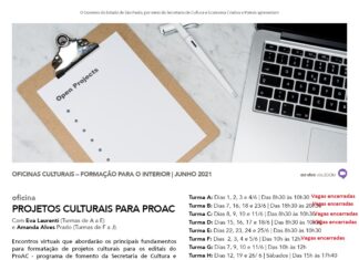 ProAC tem inscrições para oficina voltada para artistas, produtores e agentes culturais