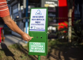 Projeto de reciclagem de bituca retira 122kg de lixo tóxico do meio ambiente de Cotia