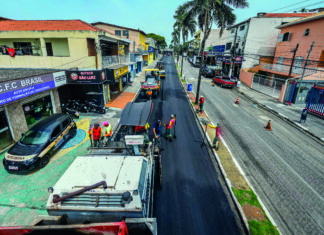 Alphaville e Jardim São Luís recebem obras de pavimentação em importantes vias