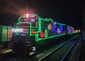 Trem iluminado do projeto ‘Rumo ao Natal’ passará por Caucaia