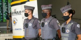 Câmeras corporais reduzem em 87% número de confrontos da PM de SP